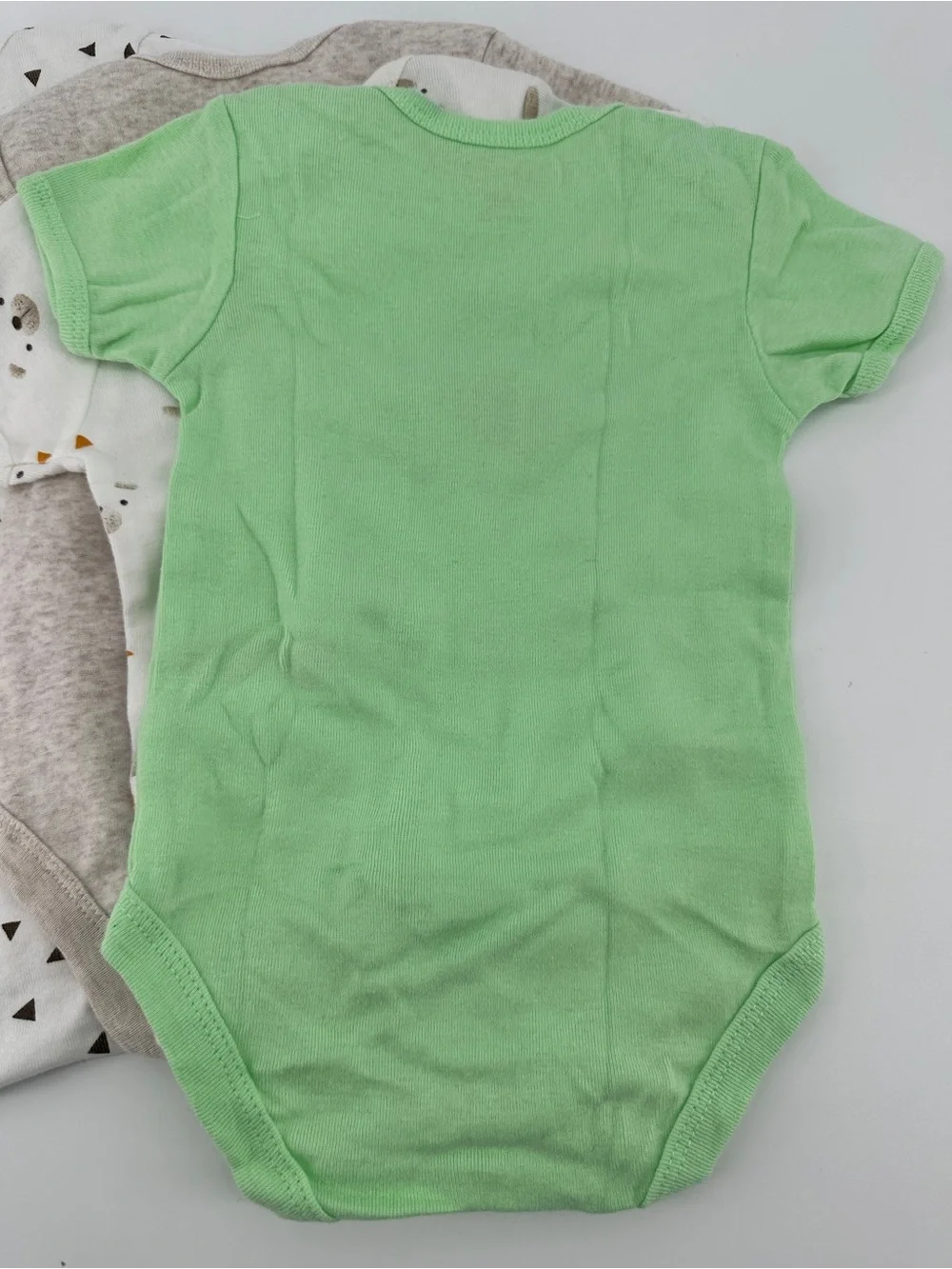 Rene Rofe Baby 6-9 Months Bodysuits Cotton Short Sleeve Underclothes Set 4 Lot